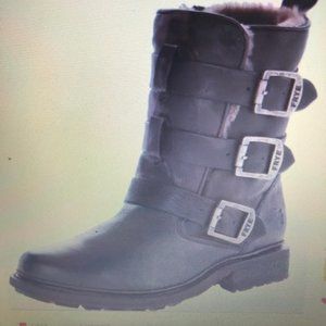 Frye  Valerie Strappy Shearling Boots NWOB Size 9